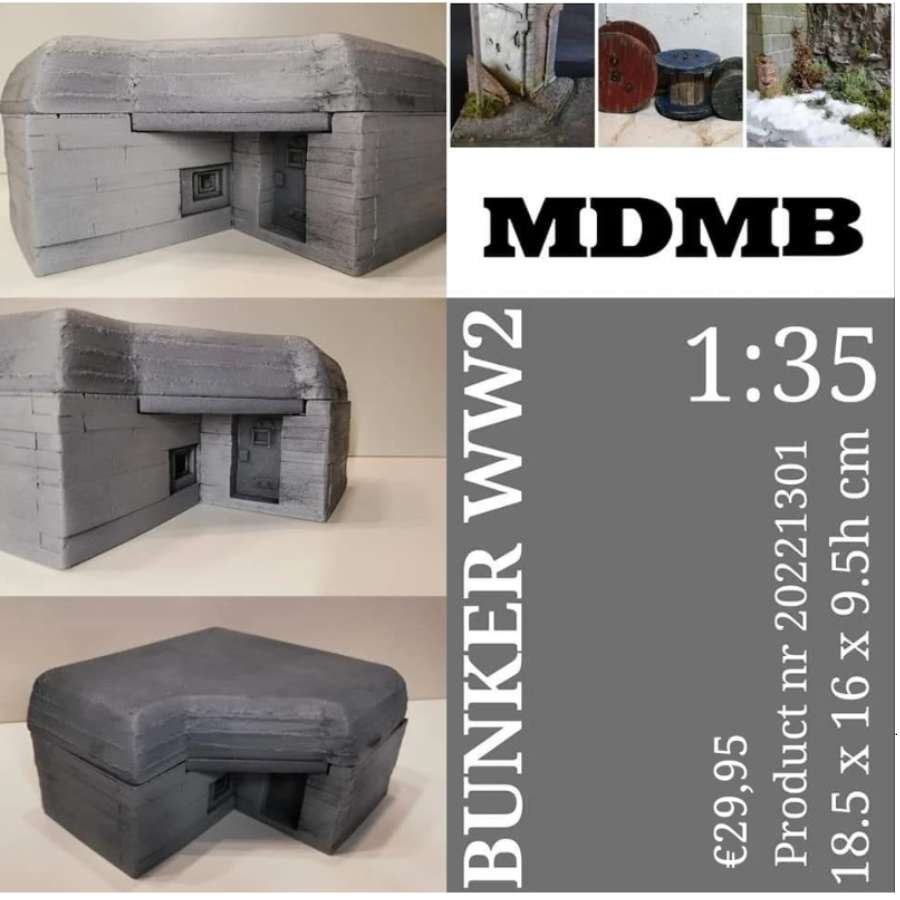 bunker WWII diorama