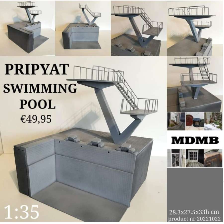 pripyat swimming pool diorama